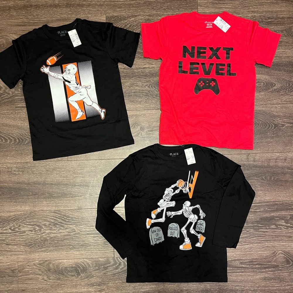 The Children's Place Black Short Sleeve Tee